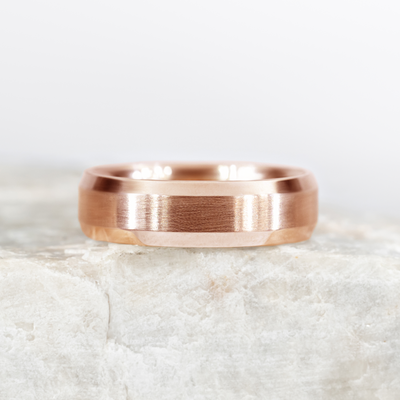 Theo 6mm ~ Beveled Edge Wedding Ring