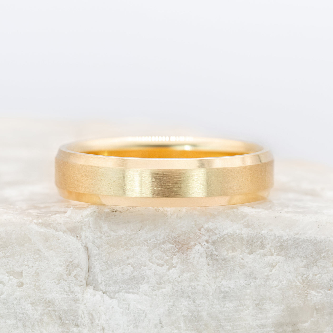 Theo 5mm ~ Beveled Edge Wedding Ring