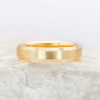 Theo 5mm ~ Beveled Edge Wedding Ring