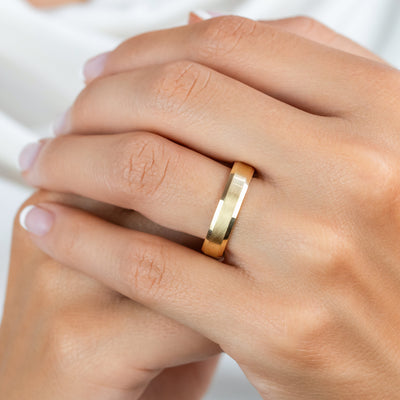 Theo 5mm ~ Beveled Edge Wedding Ring