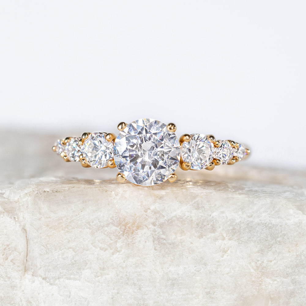 Zoey ~ Side Stone Ring