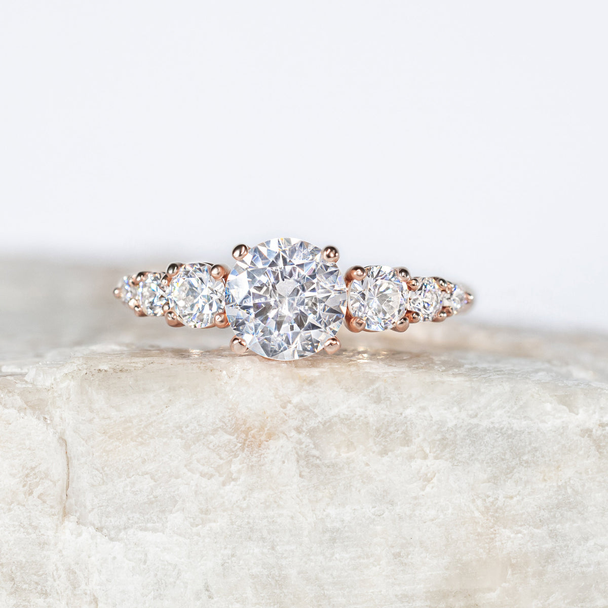 Zoey ~ Side Stone Ring