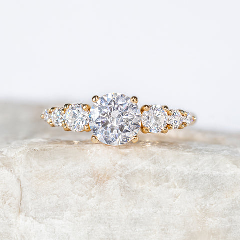 Zoey ~ Side Stone Ring