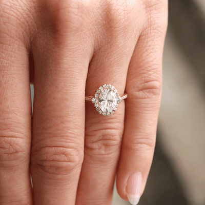 Calla ~ Oval Cut Halo Ring