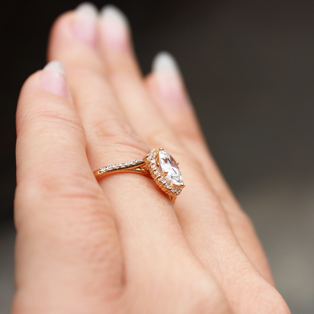 Calla ~ Oval Cut Halo Ring