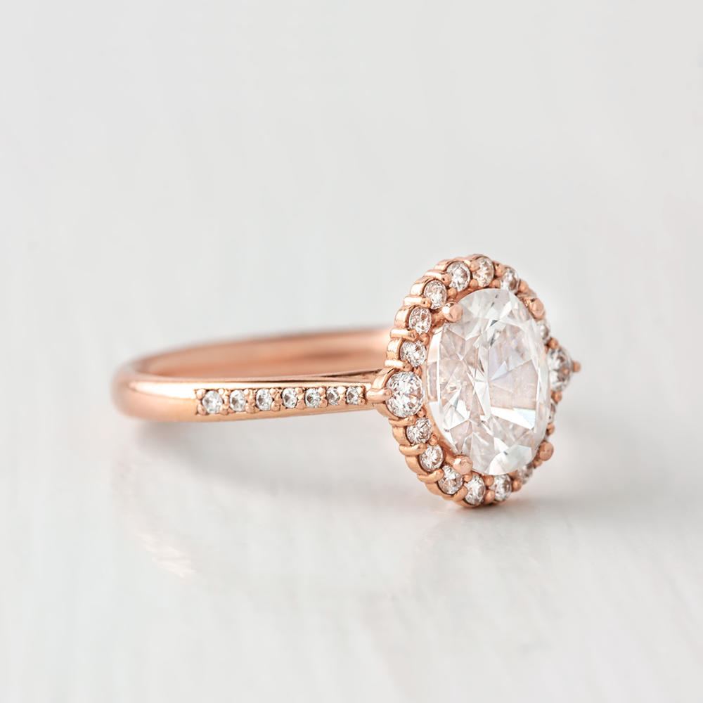 Calla ~ Oval Cut Halo Ring