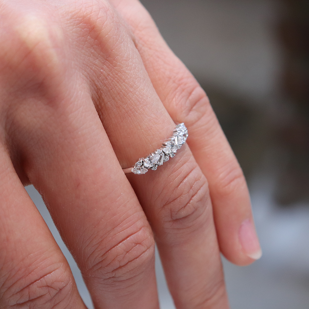 Chablis ~ Cluster Diamond Ring