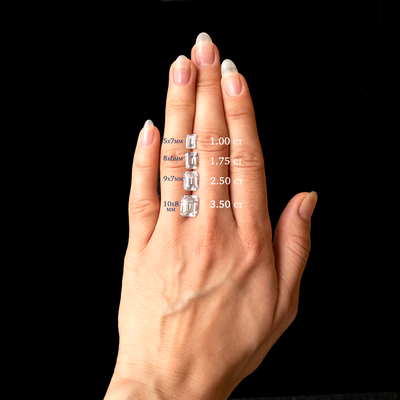 Lily ~ Emerald Cut Ring