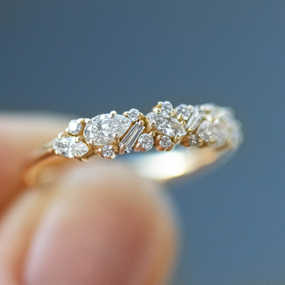 Chablis ~ Cluster Diamond Ring