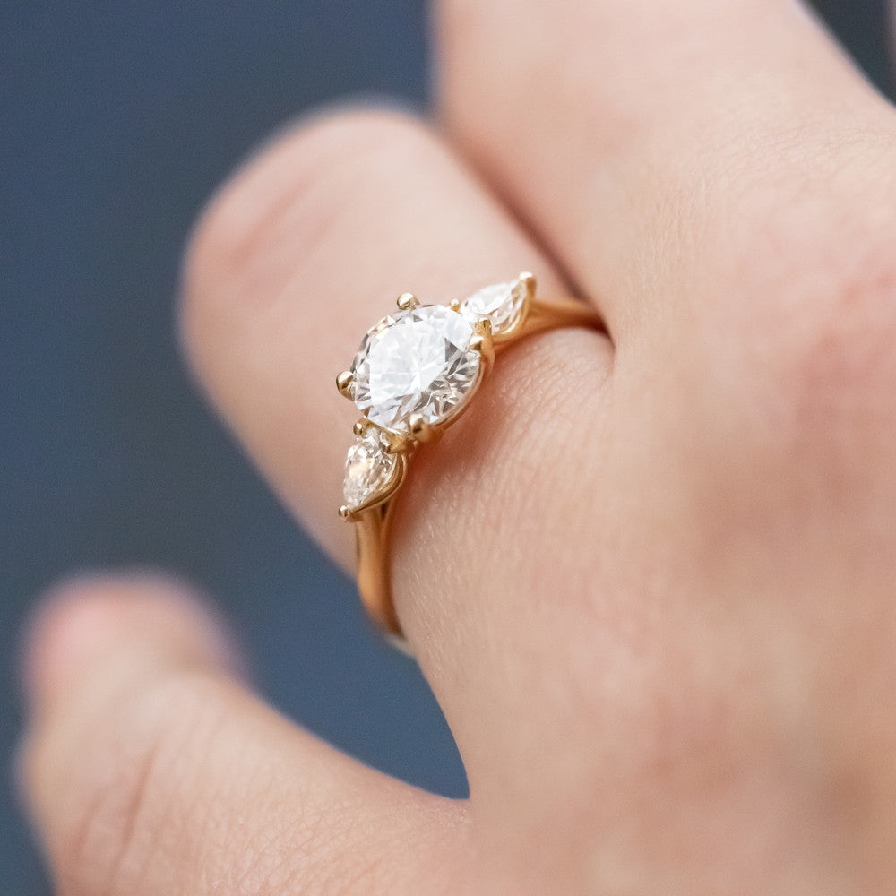 Mae ~ Three Stone Ring