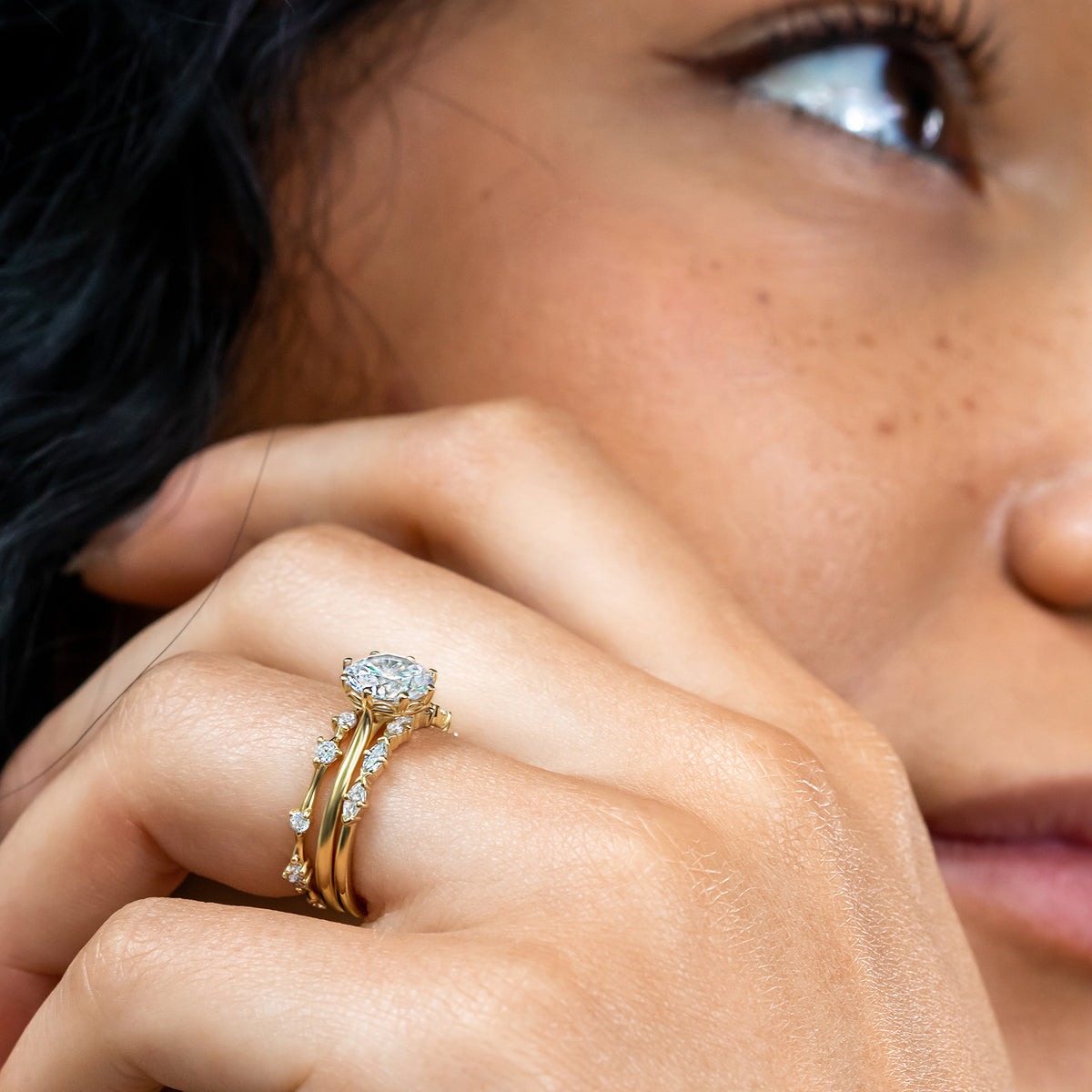Coral ~ Diamond Ring