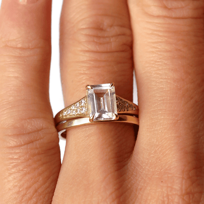 Emmaline ~ Side Stone Ring