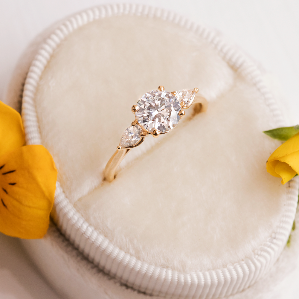 Mae ~ Three Stone Ring