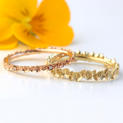 Rose Petite Diamond Band ~ Ready to Ship