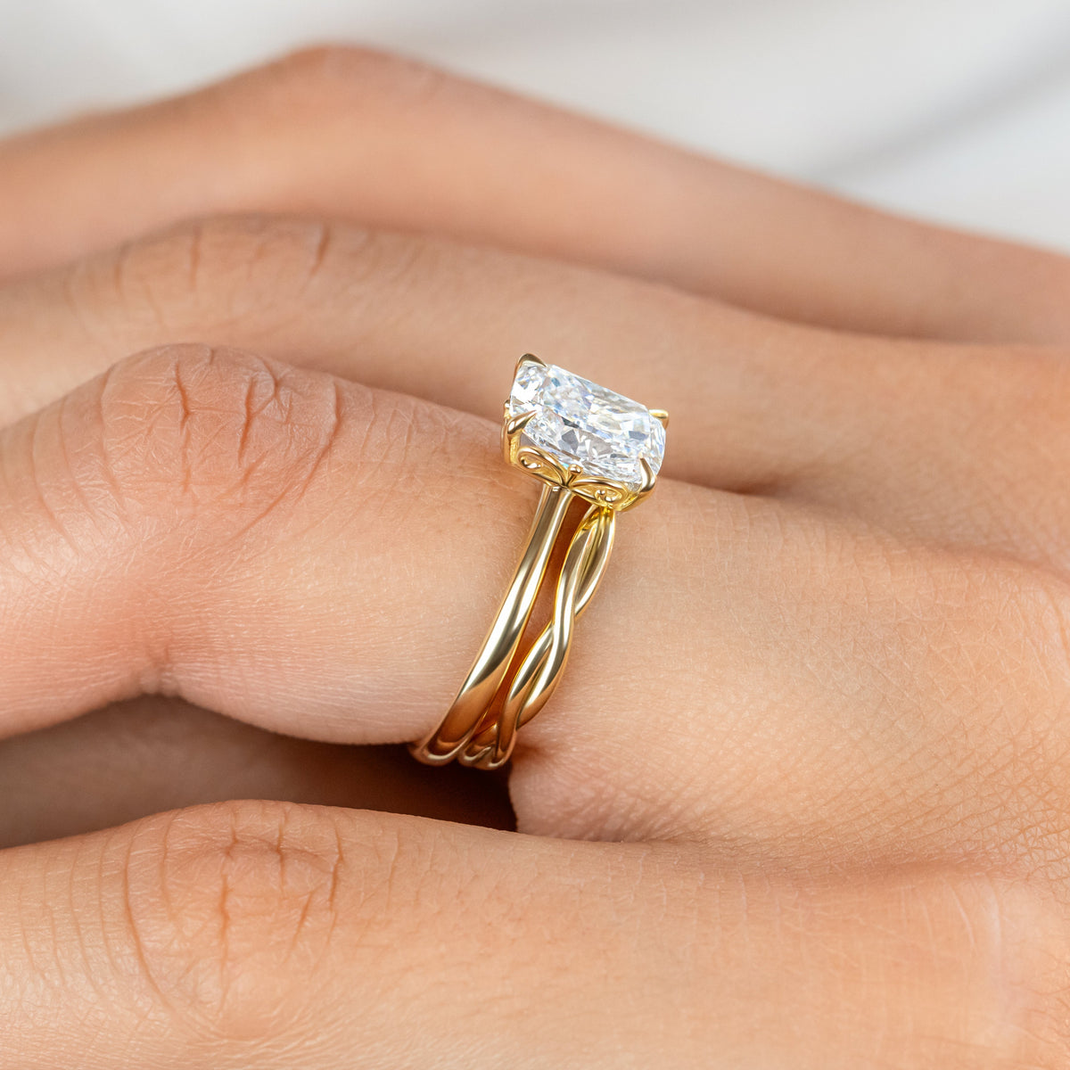 Lily ~ Elongated Cushion Cut Ring