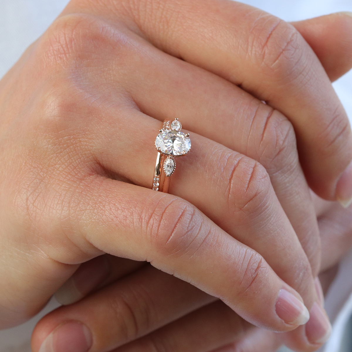 Madison ~ Marquise Three Stone Ring