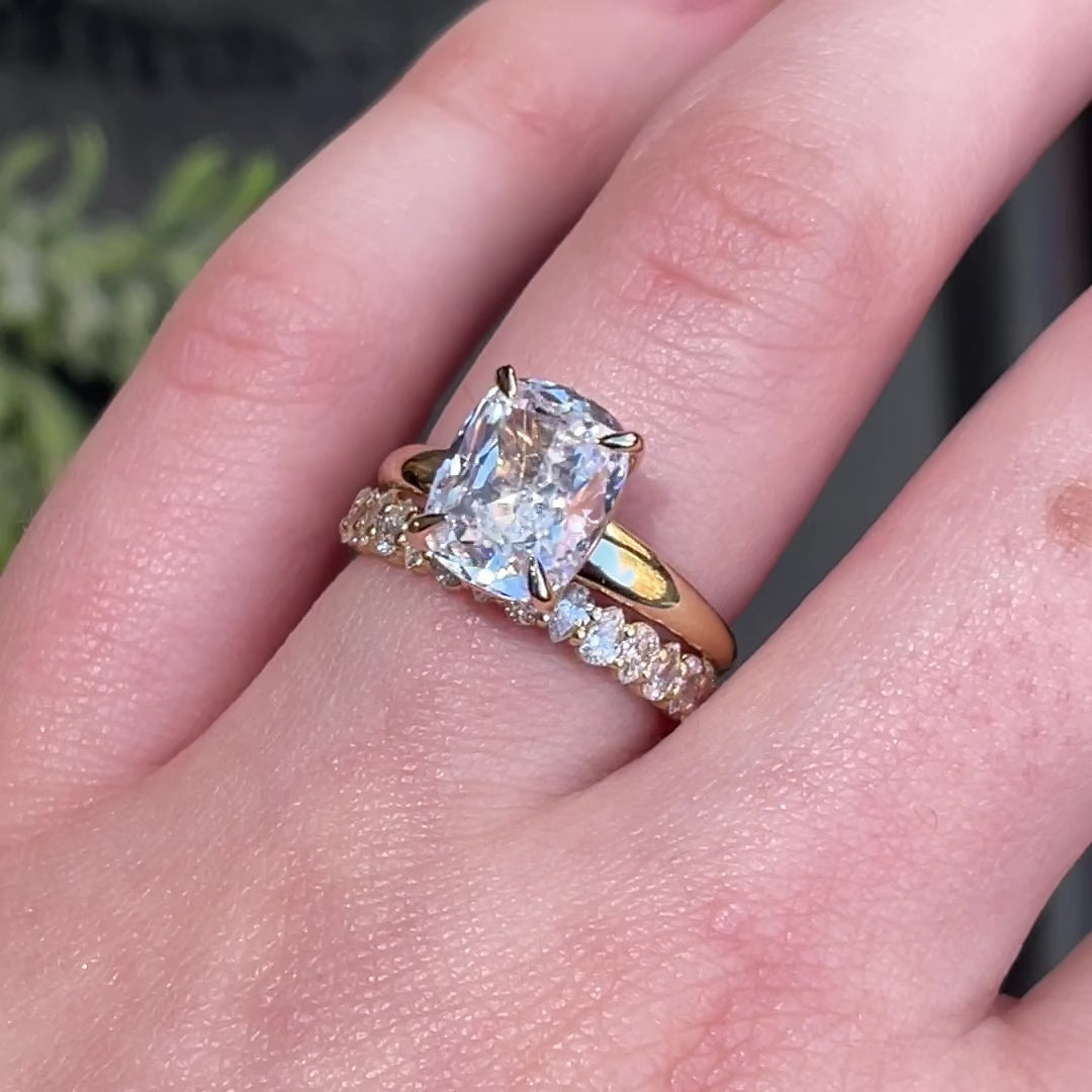 Carla ~ Elongated Cushion Cut Ring