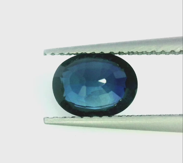 OVAL 1.53ct NATURAL BLUE SAPPHIRE - AUSTRALIA EA717AD46