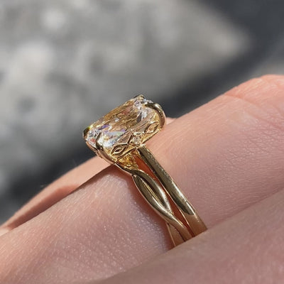 Charlotte ~ Elongated Cushion Cut Ring