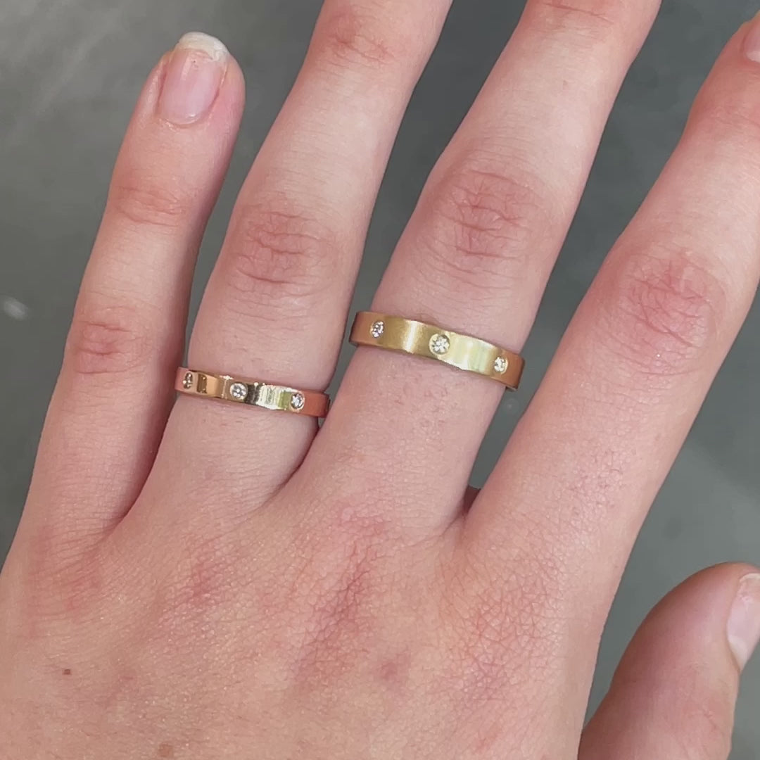 Maddie ~ 4mm Diamond Wedding Ring