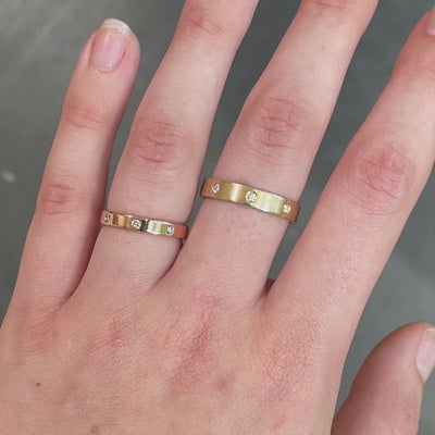 Maddie ~ 4mm Diamond Wedding Ring