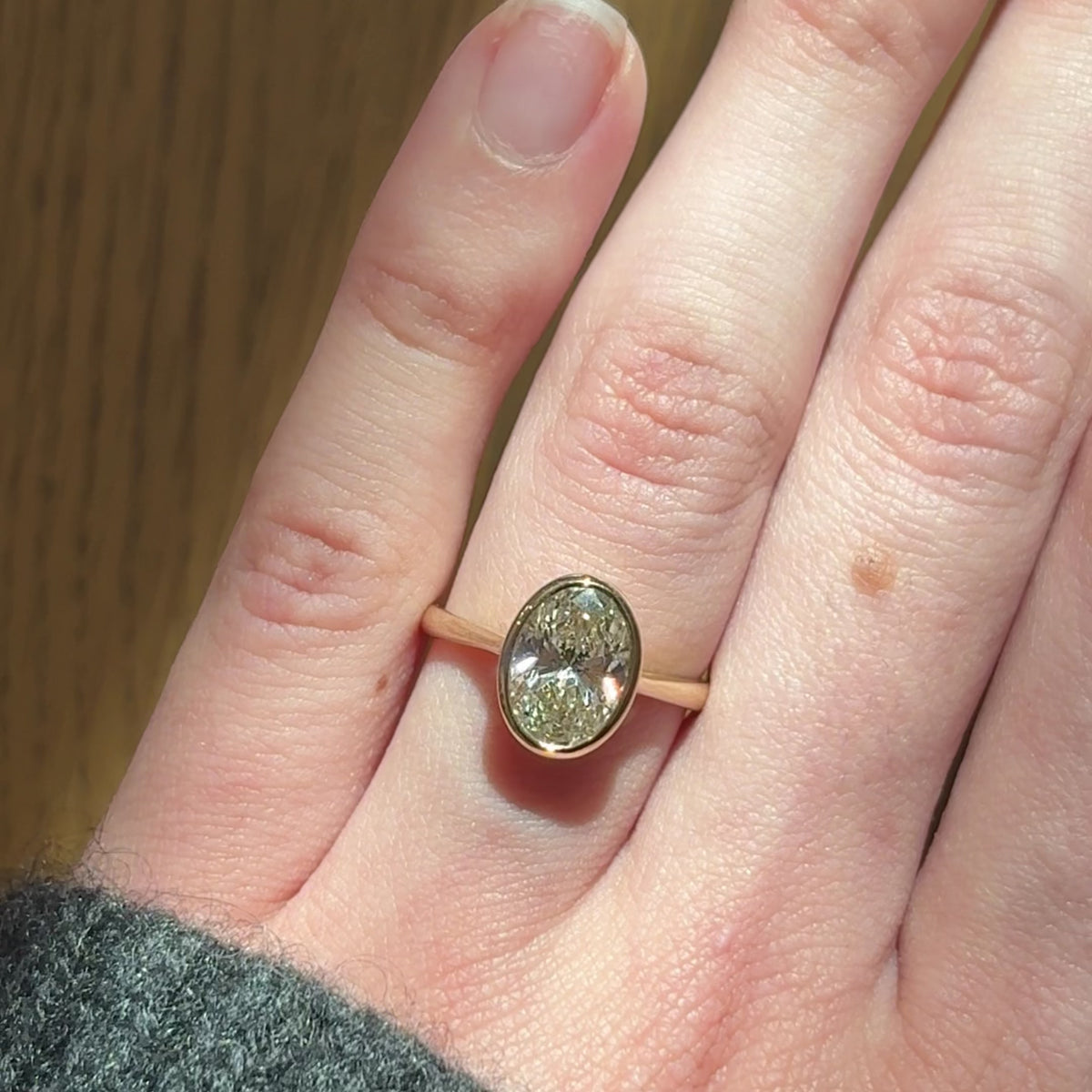 Proposal Ready ~ Betsy 2.05ct Lab Grown Oval Diamond Engagement Ring