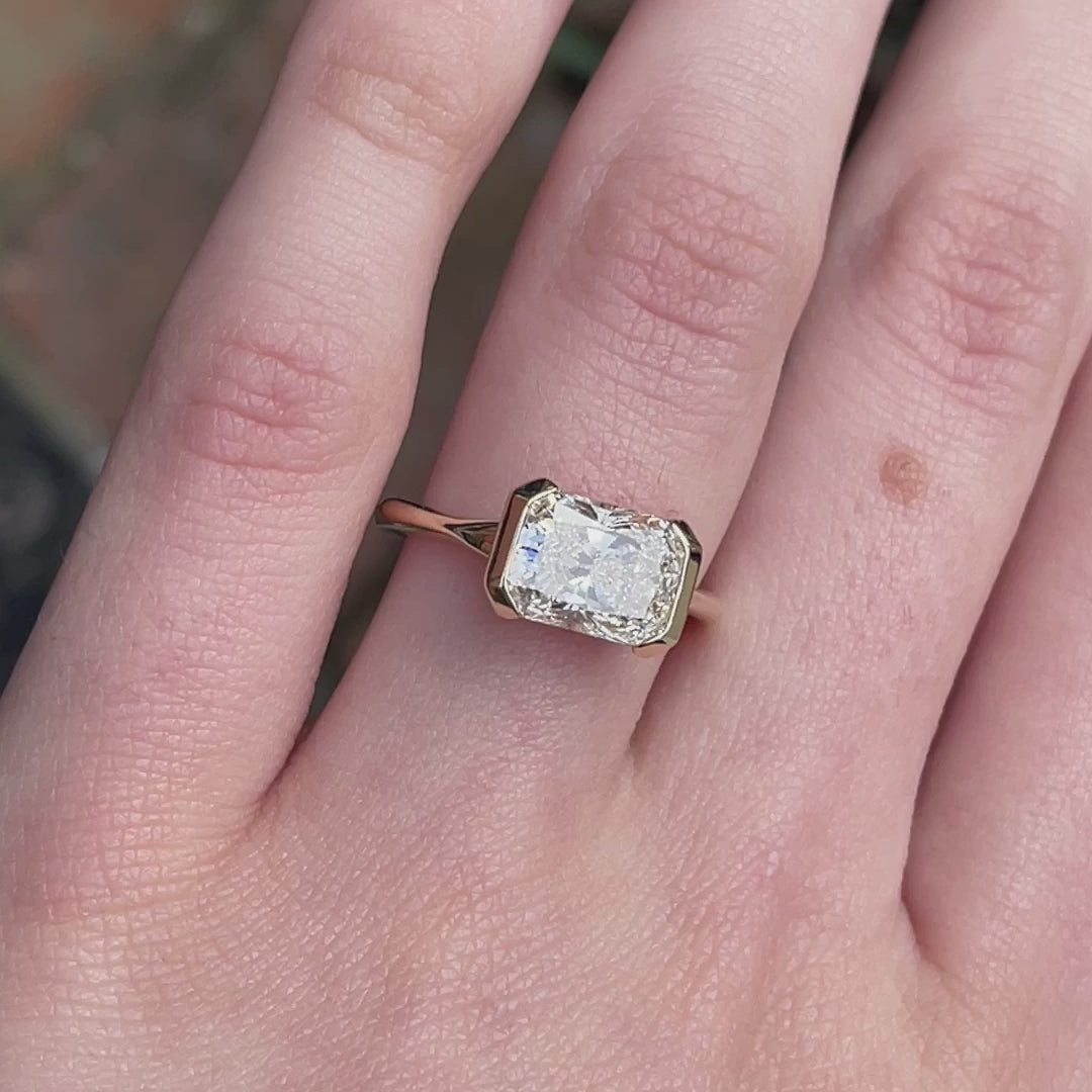 Frankie ~ Half Bezel Ring