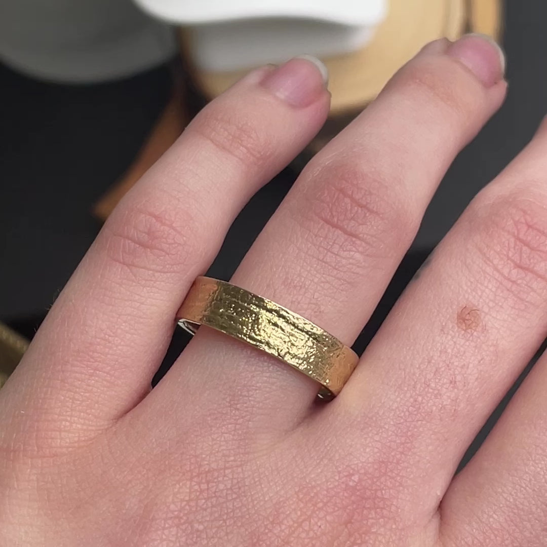 Arnold ~ Bark Textured Ring