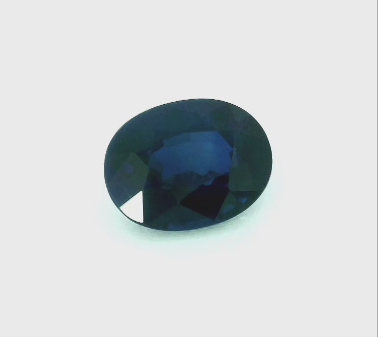 OVAL 1.53ct NATURAL BLUE SAPPHIRE - AUSTRALIA EA717AD46