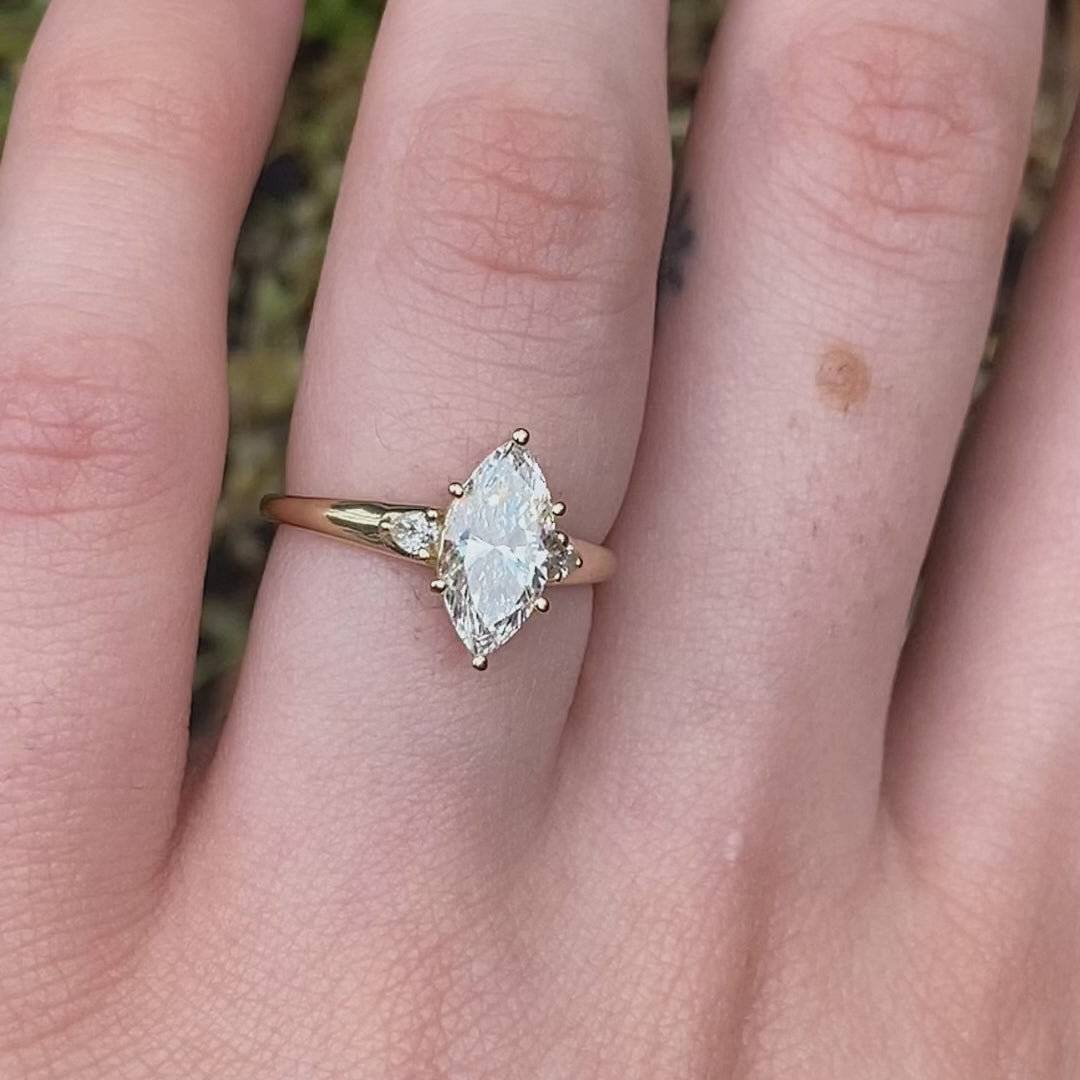 Lulu ~ Marquise Engagement Ring