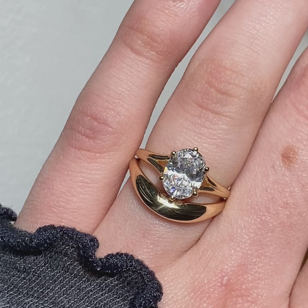 Blair ~ Domed Curved Ring
