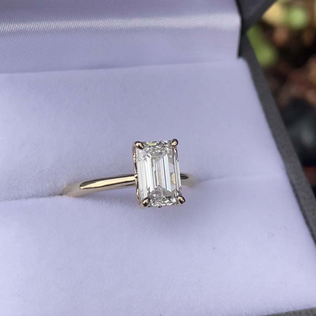 Lily ~ Emerald Cut Ring