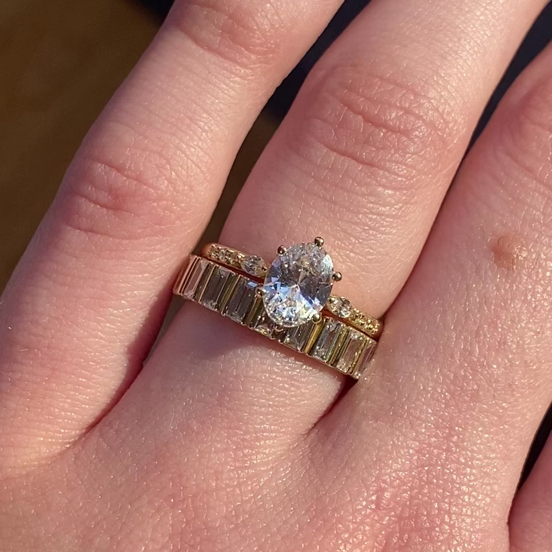 Esme ~ Diamond Baguette Ring