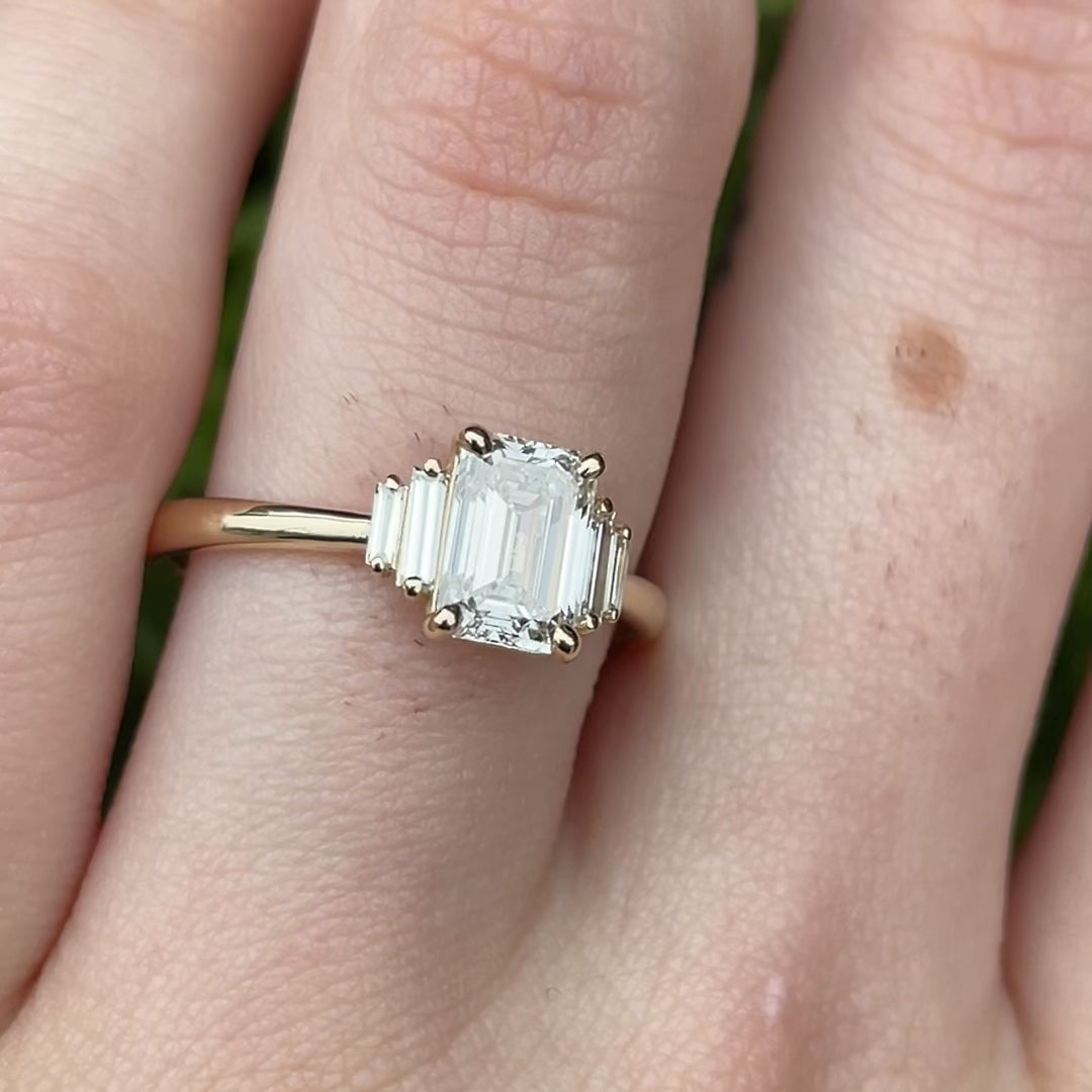 Kinsley ~ Baguette Diamond Ring
