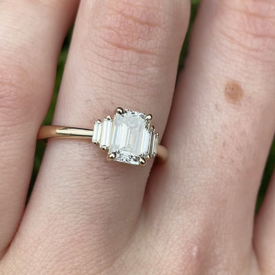 Kinsley ~ Emerald Cut Ring