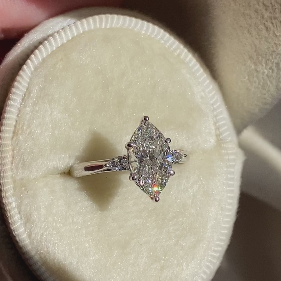 Lulu ~ Marquise Engagement Ring