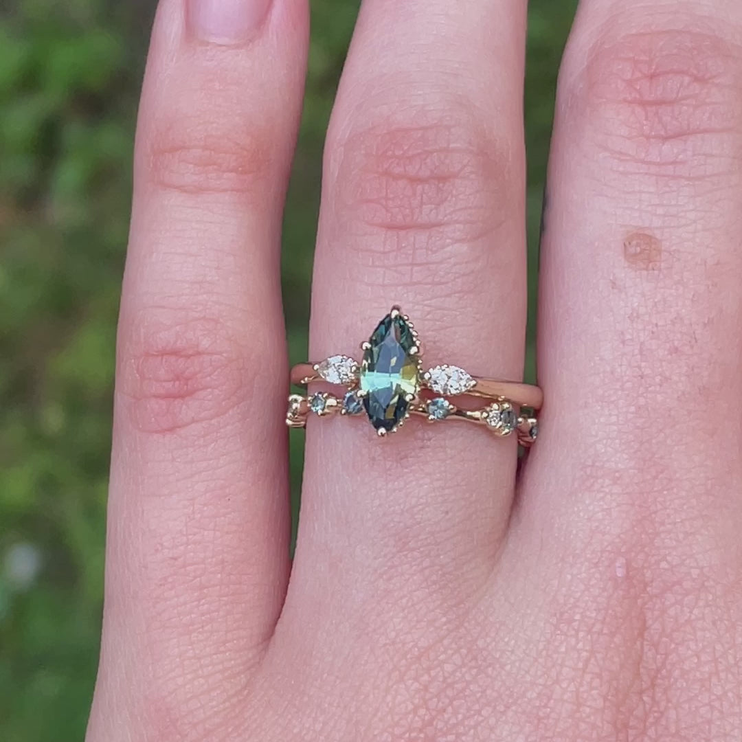 Teal Sapphire Marisol ~ One-of-a-Kind