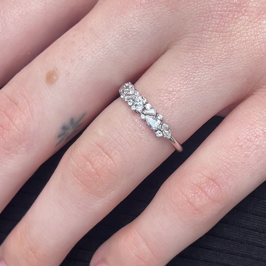 Chablis ~ Cluster Diamond Ring