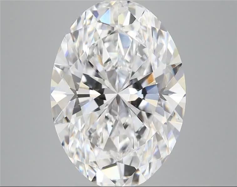 OVAL 3.57ct D VVS2 CC5F7384F EXCELLENT