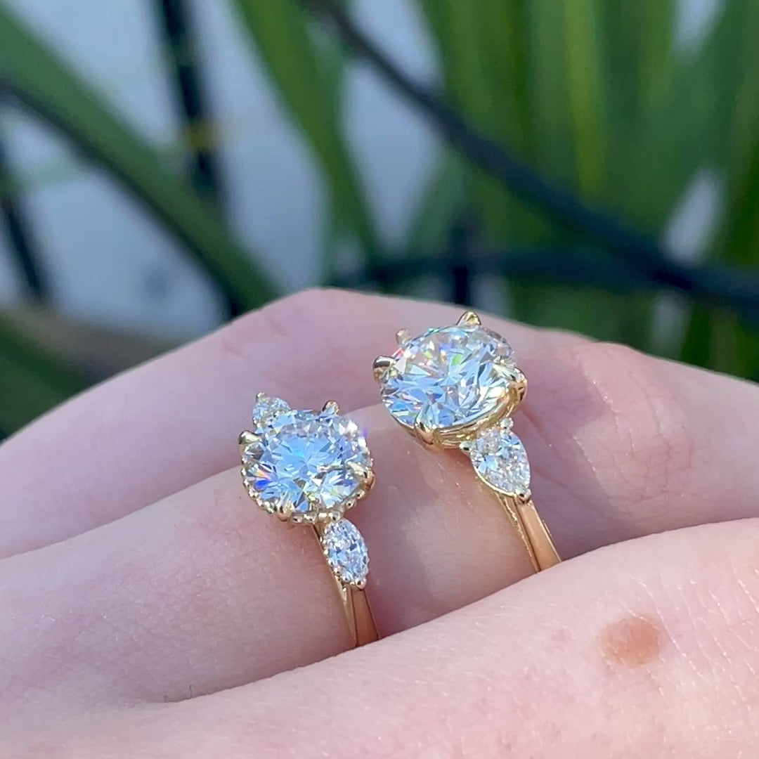 Mae ~ Three Stone Ring