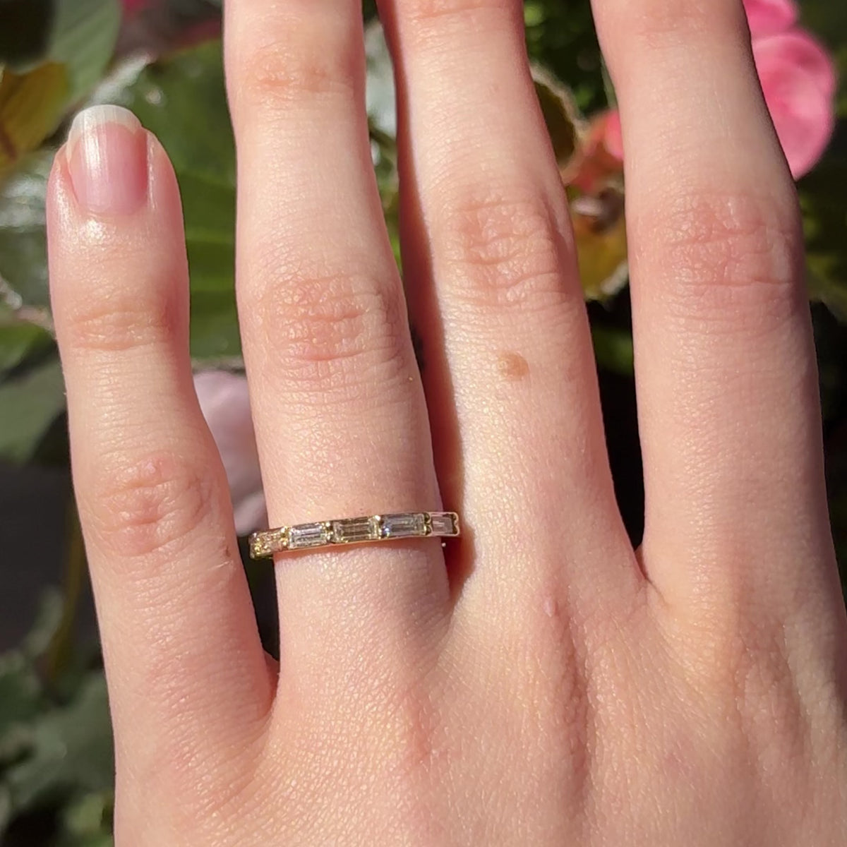 Anika ~ Diamond Baguette Ring