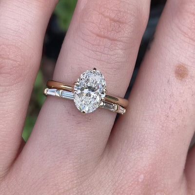 Violet ~ Diamond Baguette Ring
