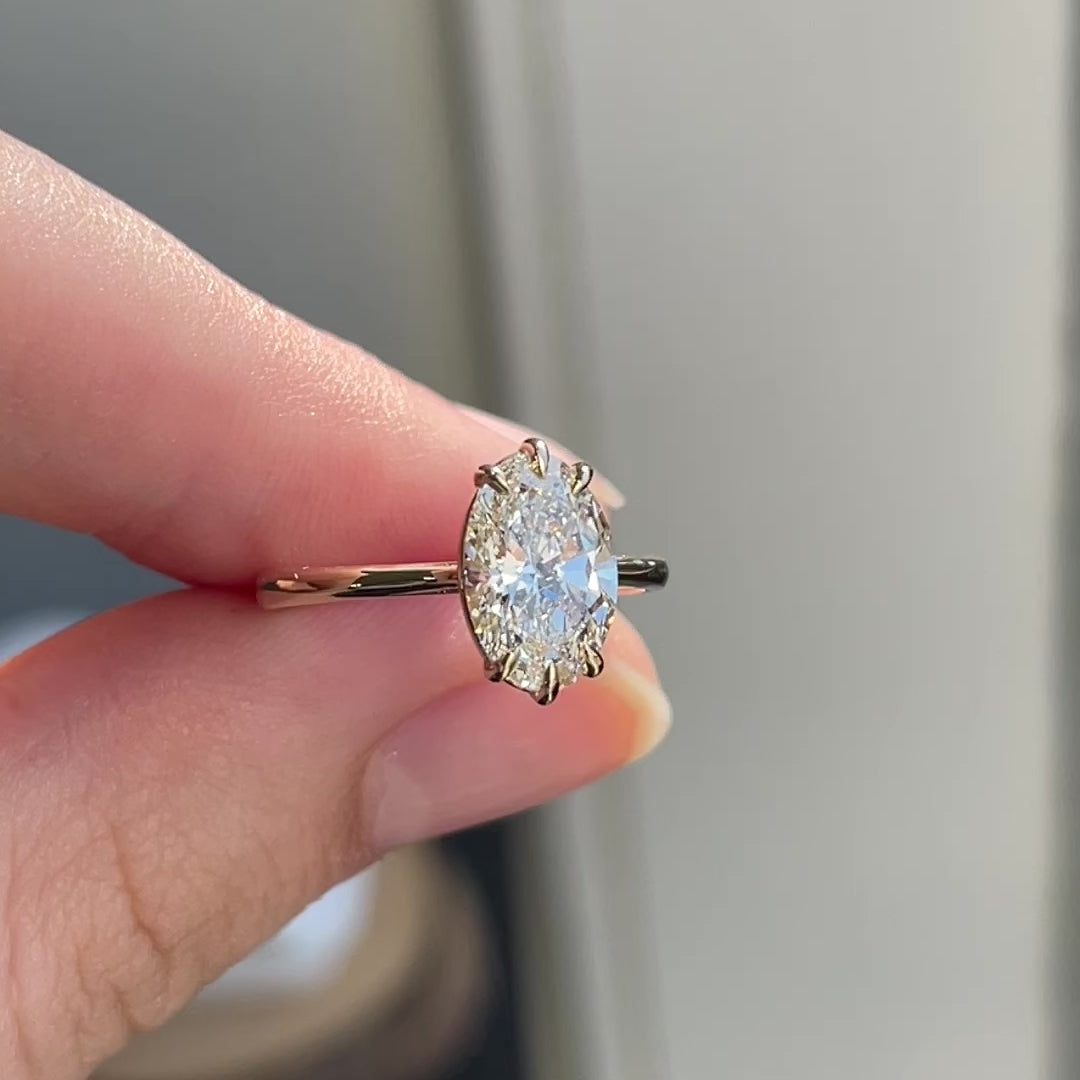 Olive ~ Oval Engagement Ring