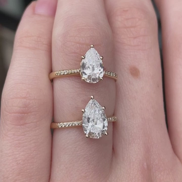 Lila ~ Pear Cut Ring