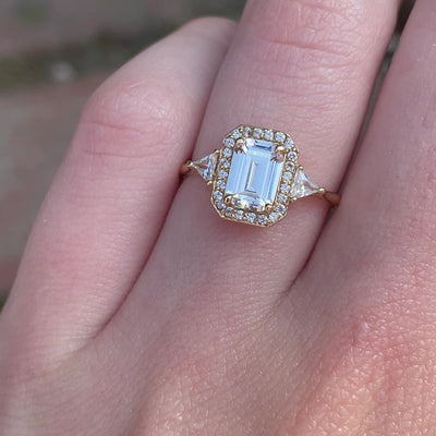 Francis ~ Halo Engagement Ring
