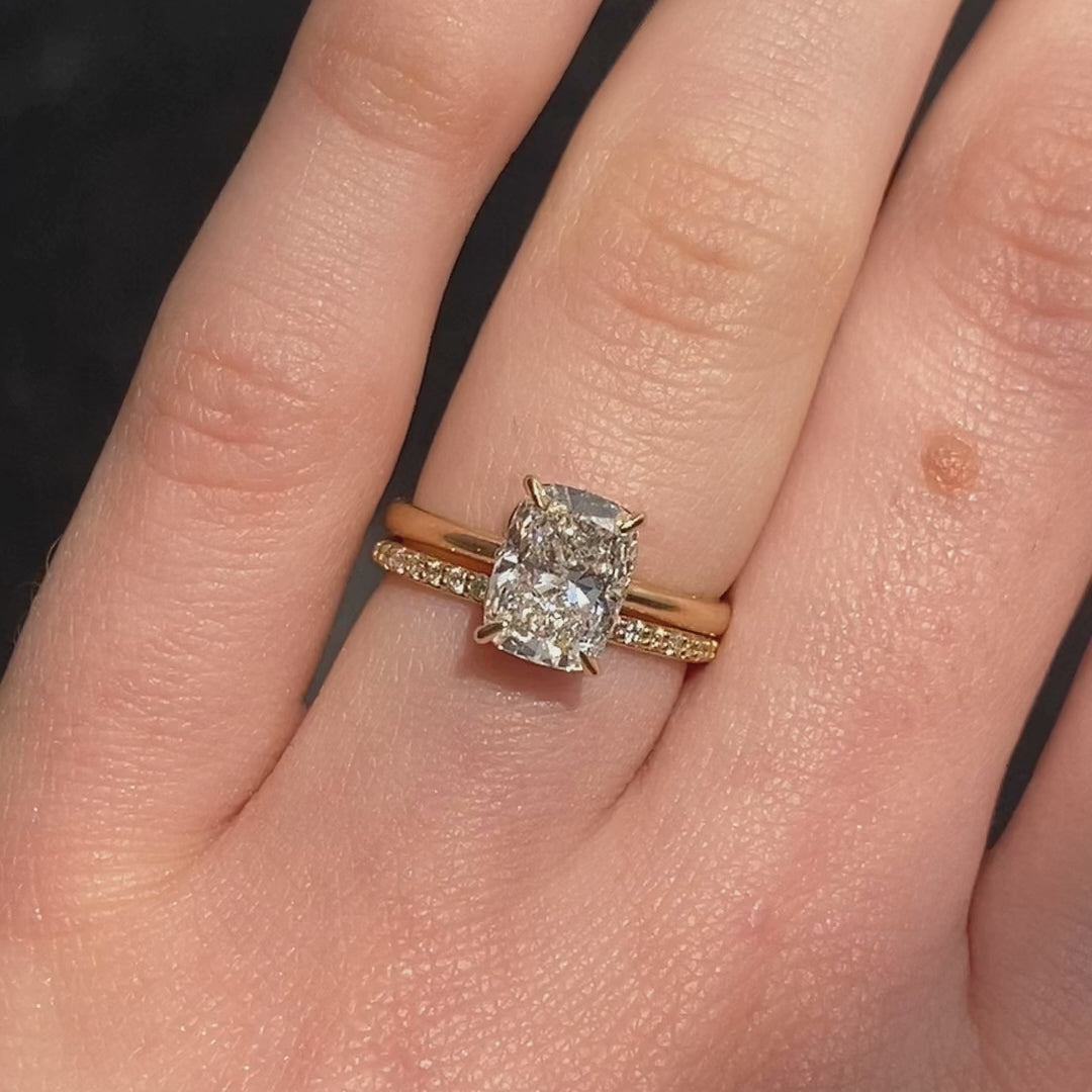 Lily ~ Elongated Cushion Cut Ring