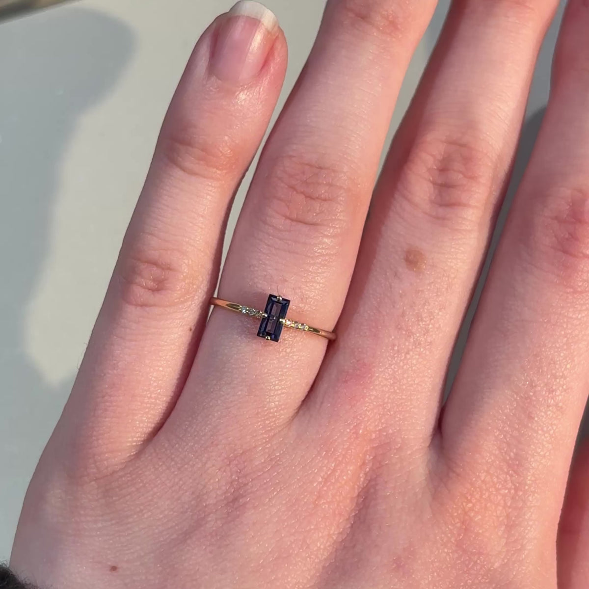 Cara Sapphire Stacking Ring ~ Ready to Ship