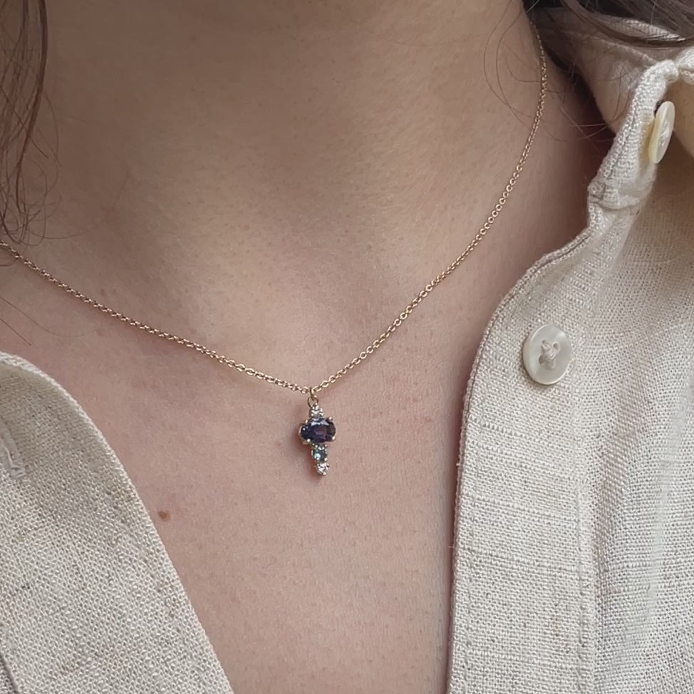 Somerset Iolite Gemstone Necklace ~ Ready to Ship