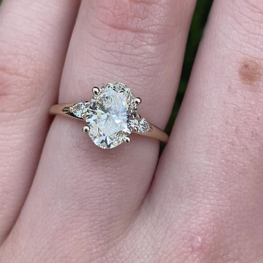 Lulu ~ Oval Engagement Ring