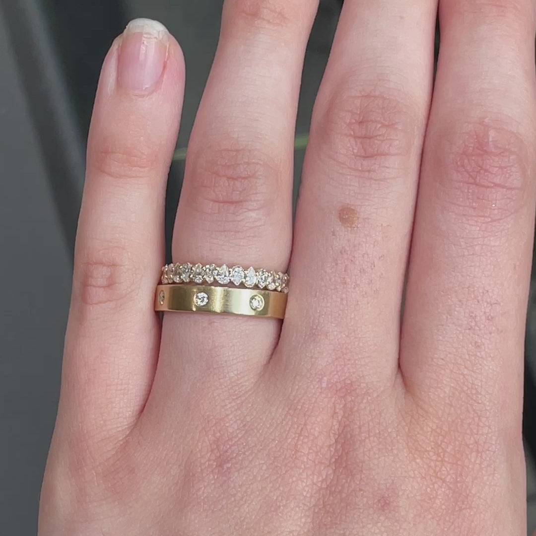 Maddie ~ 4mm Diamond Wedding Ring